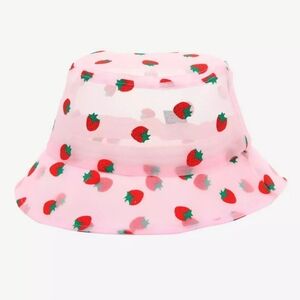 Hot Topic Strawberry Print Bucket Hat